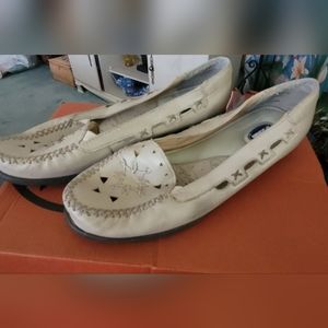 Dr Scholl's Bone sz 9M leather, insole padded shoes